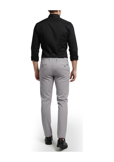 Deepsea Erkek Taş Likralı Gofre Kumaş Beli Lastikli İpli Slim Fit Günlük Pantolon 2600650 Taş