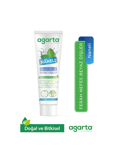 Doğal Yoğun Naneli Florürsüz Ferah Nefes Diş Macunu 100 Ml