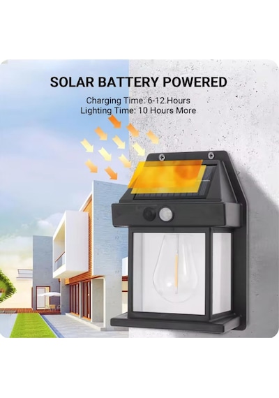 Yeni Nesil Suya Dayanıklı Hareket Sensörlü Güneş Enerjili Solar Led Dış Mekan Bahçe Lambas Standart