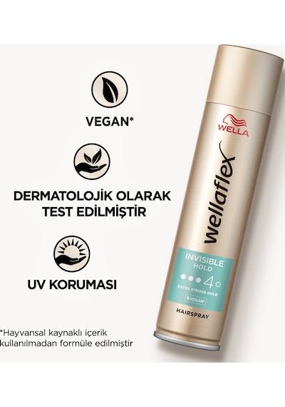 Wellaflex Invisible Hold Görünmez Tutuş Sağlayan Saç Spreyi Extra Strong Hold 400 Ml - 4/5 Hold