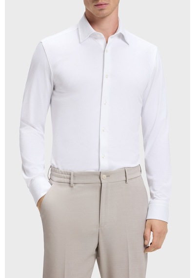 Boss Slim Fit Klasik Yaka Uzun Kollu Gömlek Erkek Gömlek 50567206 100 Beyaz