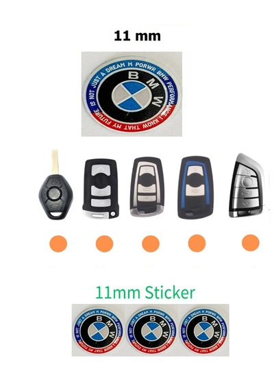 Kumanda Anahtar Logo Amblem 11mm Newworldblue 3adet
