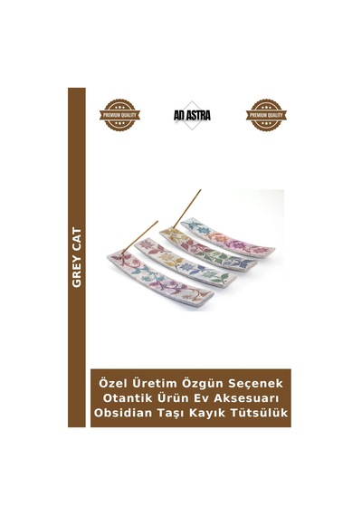 Özel Üretim Özgün Seçenek Otantik Ürün Ev Aksesuarı Obsidian Taşı Kayık Tütsülük