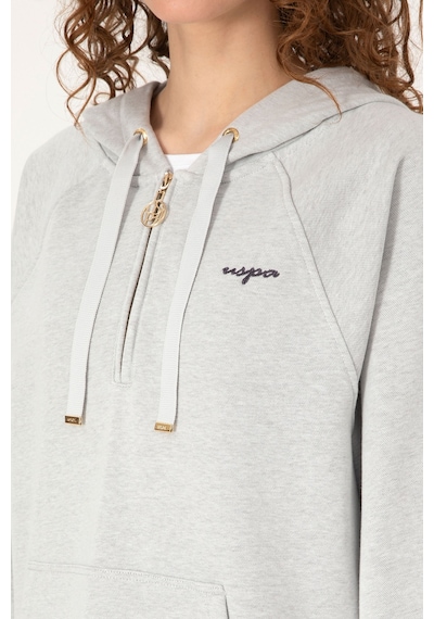 U.S. Polo Assn. U.s. Polo Assn. Kadın Gri Melanj Sweatshirt 50319959-vr086