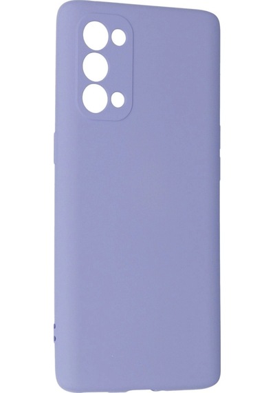 Oppo Reno 5 Pro Kılıf Nano İçi Kadife Silikon - Lila -