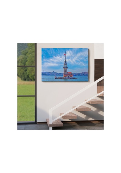 Kız Kulesi Dekoratif Kanvas Yüksek Kaliteli Kanvas Canvas Tablo Tabloları