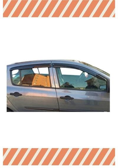 Renault Clio 3 Hb 2006-2012 Modellerine Özel 4'lü Mügen Tip Cam Rüzgarlığı