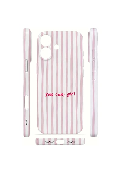 Apple iPhone Uyumlu 17 Vorian İnce Kamera Korumalı Mika Kılıf You Can Girl You Can Girl Mika