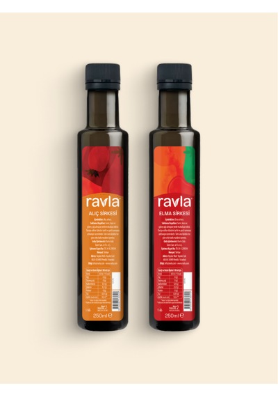 2'li Ürün - Ravla Elma Sirkesi - 250ml / Ravla Alıç Sirkesi - 250ml