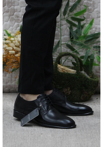 Pierre Cardin 63585 Siyah Hakiki Deri Erkek Klasik Erkek Ayakkabı 001
