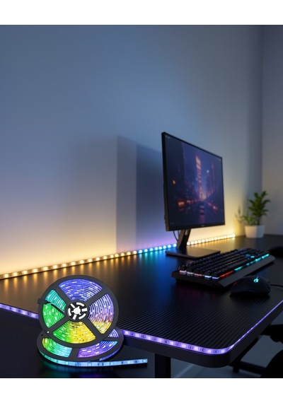 5 Metre Su Geçirmez Kumandalı Led Şerit Xucz5mşeritled-9 Çok Renkli