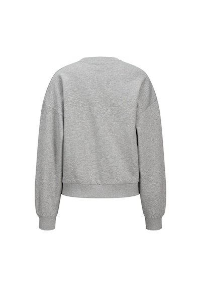 Jack & Jones Kadin Gögüs Baskili Relaxed Fit Sweatshirt - Merle - 12260608 Light Grey Melange Jack & Jones Kadin Gögüs Baskili Relaxed Fit Sweatshirt - Merle - 12260608 Light Grey Melange
