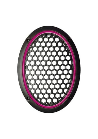 Neon Işıklı 6x9 İnç Kaliteli Plastik Hoparlör Ve Midrange Kapağı - 2 Adet - Pembe