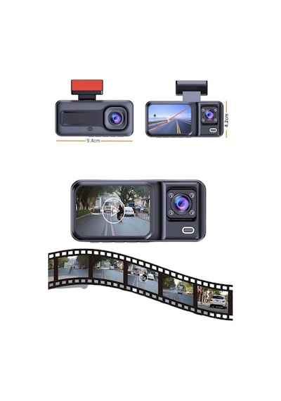 2 İnç Araç İçi Kameralı Ekran 1080p Full Hd Kaliteli Hafıza Kart Destekli 21954683