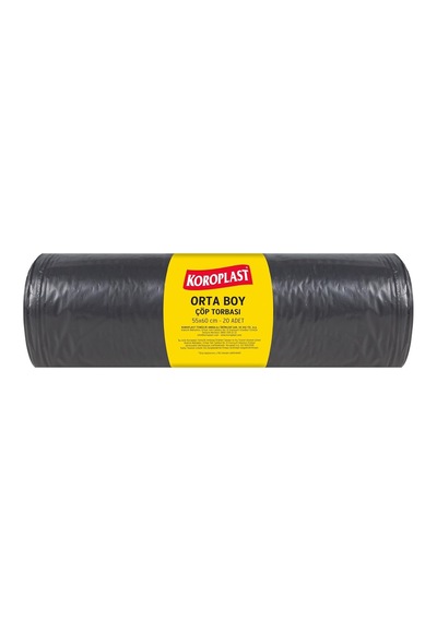 Tr Ekonomik Endüstriyel Orta Siyah Çöp Torbası 55x60 2li Paket