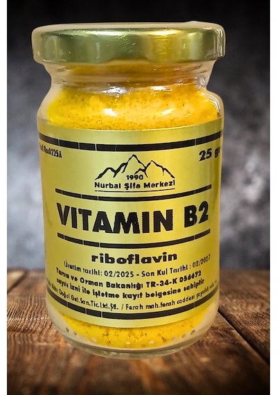 Vitamin B2 Toz 25 Gr Riboflavin