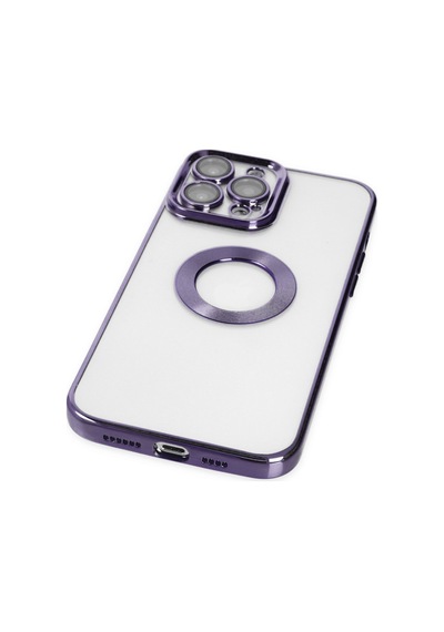 Apple iPhone  Uyumlu,  14 Pro Max Kılıf Slot Silikon - Mor
