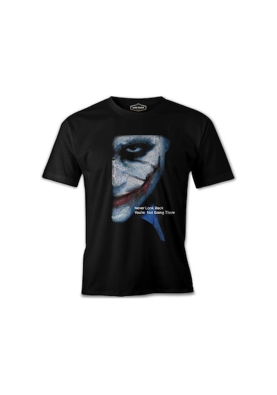 Joker - Never Look Back Siyah Erkek Tshirt 001