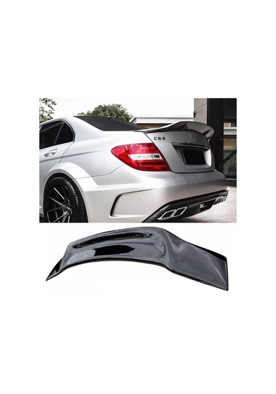 Mercedes C Serisi W204 Psm Bagaj Üstü Piano Black Spoiler