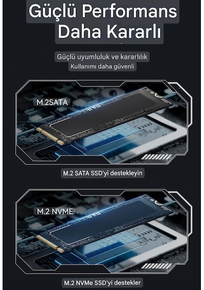 Eaget Se910d M2 Nvme+sata Kutusu Çift Protokol Ce Lisanslı 2280/2260/2242/2230/ 10gbps Usb 3.2 Yüksek Hızlı Son Nesil Teknoloji Metal Sağlam