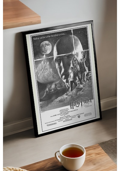 Harry Potter Siyah Ahşap Çerçeveli Poster, Film Duvar Tablosu