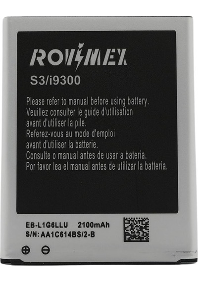 Samsung Galaxy Uyumlu S3 Gt-ı9300 Rovimex Batarya Pil