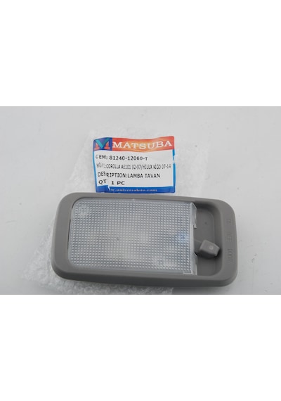 Cn Tavan Lambası Toyota Corolla 1992-1997 Ae101/hilux 2007-2014 Uyumlu 8124012060