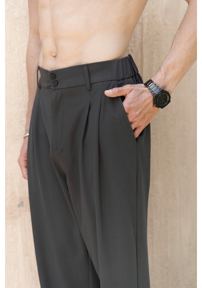 Mai Studios Co. Mai Collection Geaohrid Siyah Erkek Pantolon Siyah
