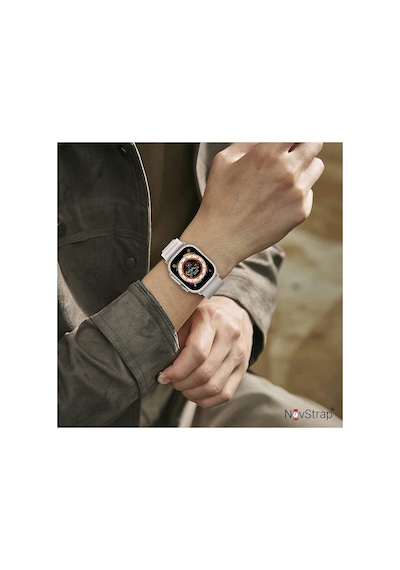 Apple Watch Series 5 44mm Ile Uyumlu Kordon Alpine Loop Tasarım Kordon Kayış