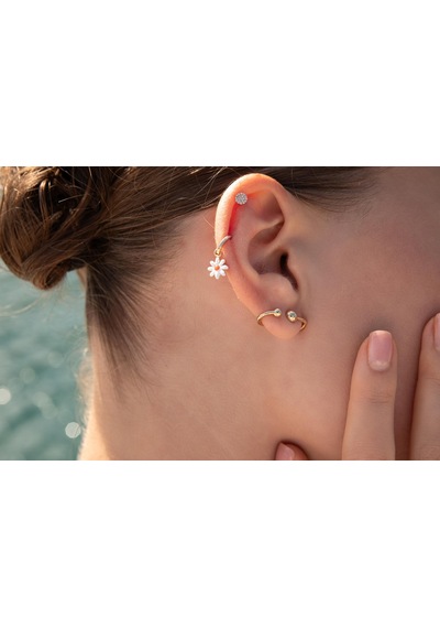 Reis Kuyumculuk T13025 No Stress Earcing Altın Küpe