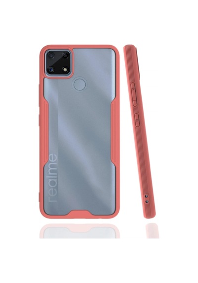 Newface - 140 - Realme C25 Kılıf Platin Silikon - Matxzngz - - Pembe