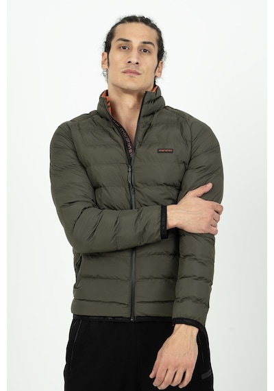 Maraton Sportswear Regular Erkek Dik Yaka Uzun Kol Basic Haki Mont 20112-haki Haki