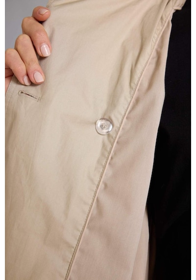 Defacto Regular Fıt Pamuk Astarlı Twill Trençkot G9107ax26spbg501 Bej-bg501