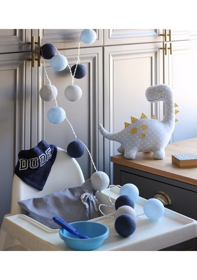 Stylish Blue Işıklı Top Dekoratif Aydınlatma