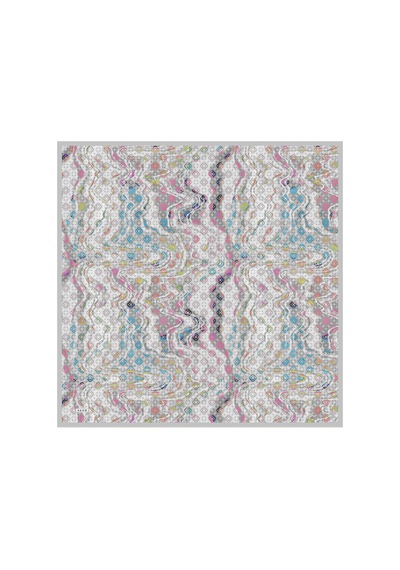 Aker Açık Gri 90x90 İpek Twill Eşarp Açık Gri Açık Gri