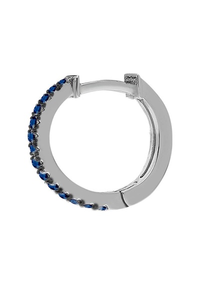 Sirius Safir Taşlı Halka Erkek Küpesi  0804E0151