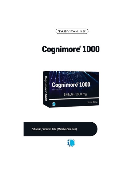 Cognimore Sitikolin 1000 Mg 30 Tablet 8680133003578