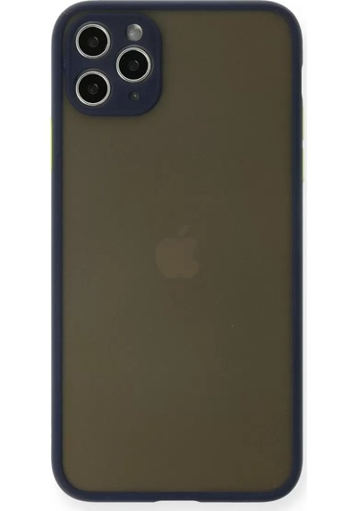 Newface Apple İphone 11 Pro Max Kılıf Montreal Silikon Kapak - Lacivert
