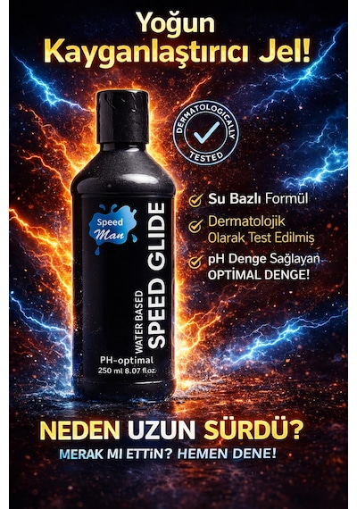 Speed Man Speed Glide Kayganlaştırıcı Lubricant Sade 250 ML