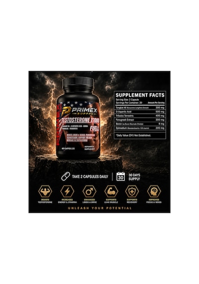 Testo Booster, Tribulus, Ginseng, Shilajit, Bor, Tongkat Ali Aromasız