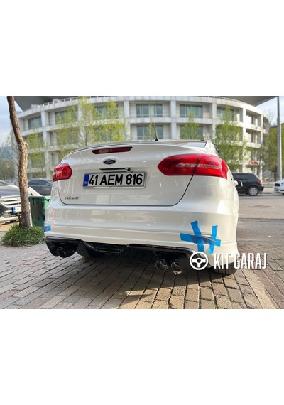 Kit Garaj Ford Focus 3 Sedan Makyajlı - Makyajsız Arka Ek Boyasız Plastik
