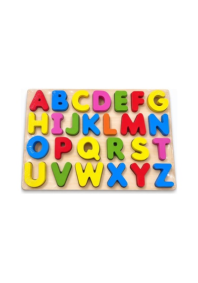 Ahşap Alfabe Puzzle Eğitici Oyuncak 94-432 Renk