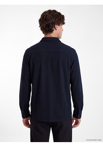 Lcw Vision Lacivert Slim Fit Dokulu Erkek Gömlek