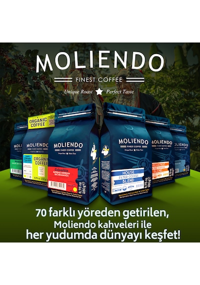 Moliendo Professional Caffe Crema Medium Çekirdek Kahve 1 KG