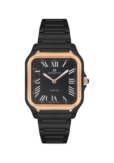 Momentus Men's Crown Master Em348b-04sr Altın - Siyah