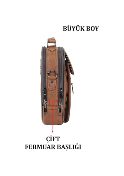 Case Club Büyük Boy Kasalı Erkek El ve Omuz Çantası Su Geçirmez Dış Yüzey