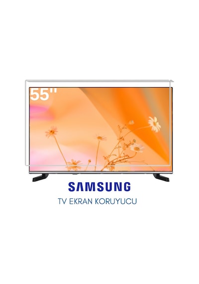 Technozi Samsung Uyumlu 55" İnç 155 Ekran Tv Koruyucu Kırılmaz Paneli