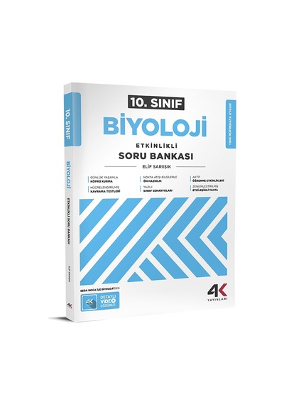 4k 2026 10. Sınıf Biyoloji Etkinlikli Soru Bankası