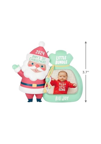 Keepsake Noel Süsü 2024, Küçük Paket Büyük Sevinç 2024 Fotoğraf Çerçevesi, Bebek Duş Hediyeleri