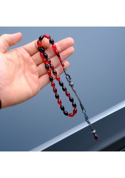 Altinsoy Tesbih İsminize Özel Kırmızı Hareli Sıkma Kehribar Tesbih 925 Ayar Gümüş Altinsoy Tesbih İsminize Özel Kırmızı Hareli Sıkma Kehribar Tesbih 925 Ayar Gümüş